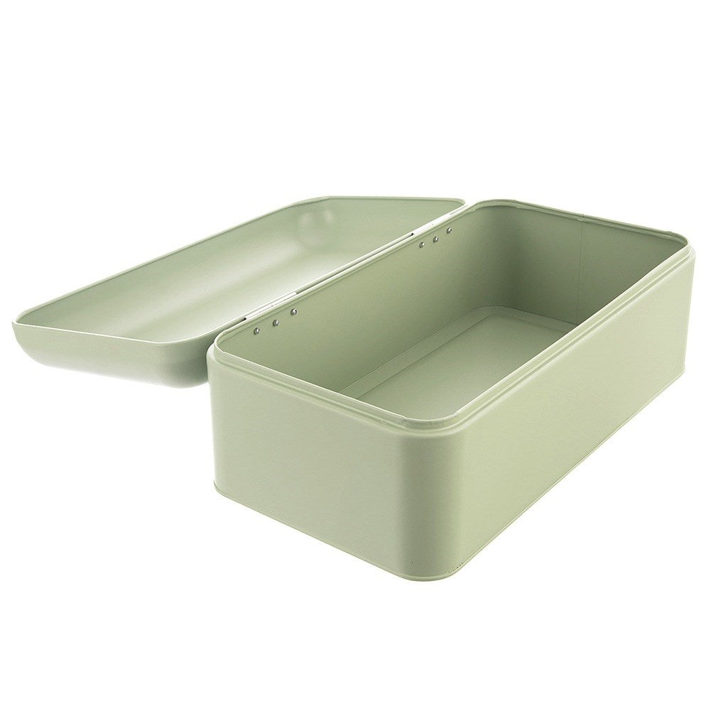 GREENISH metal bread bin 42.5x23x20 cm