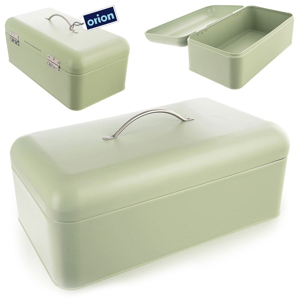 GREENISH metal bread bin 42.5x23x20 cm