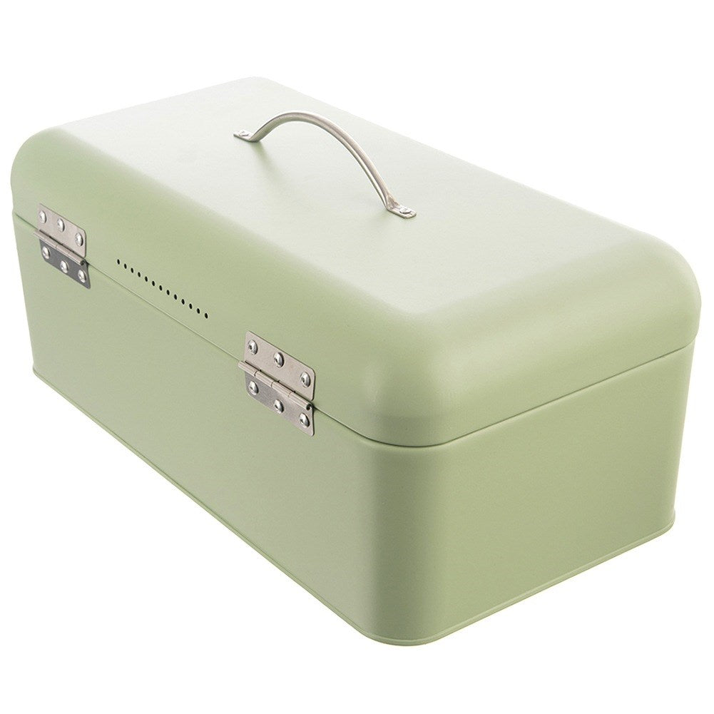 GREENISH metal bread bin 42.5x23x20 cm