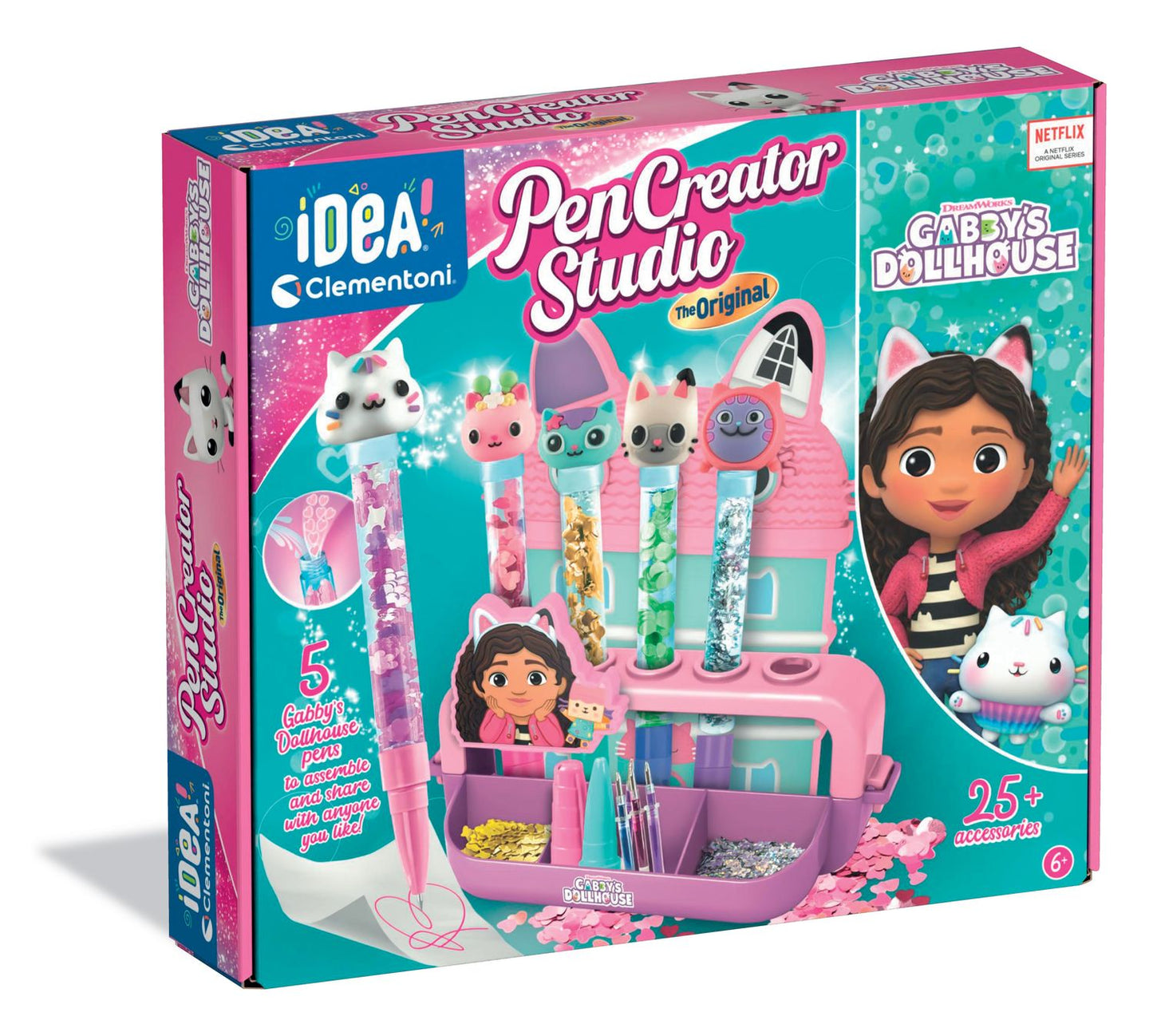 Gabby's Dollhouse Pen Set, Create & Assemble 5 Pens