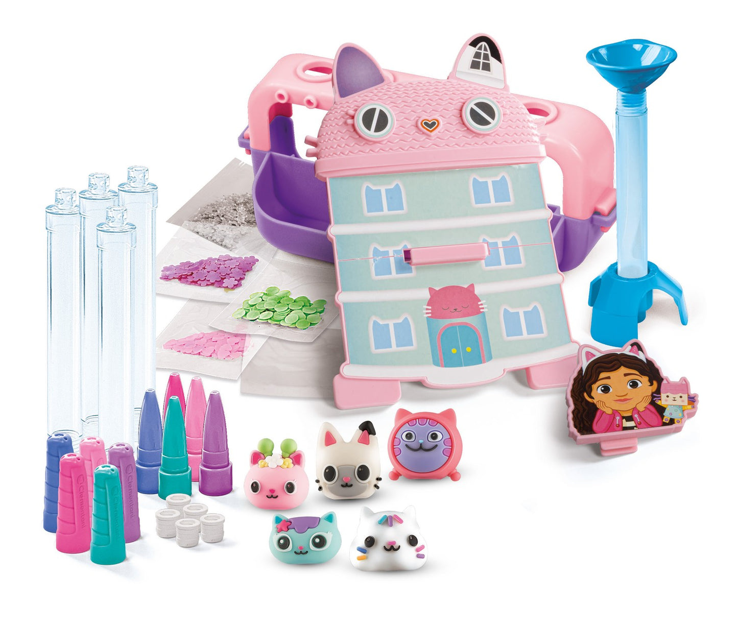 Gabby's Dollhouse Pen Set, Create & Assemble 5 Pens