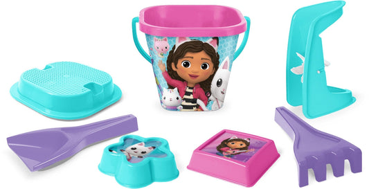 Gabby's Dollhouse Sand Set, 7 Pcs Beach & Sandbox Kit