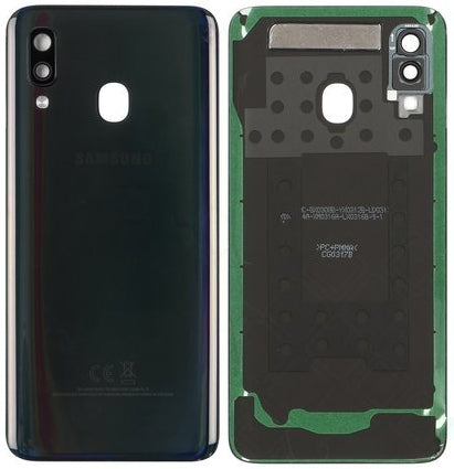 Galaxy A40 Black Back Cover