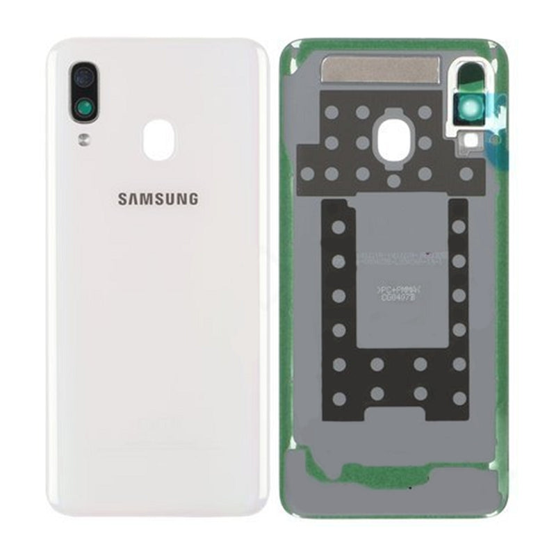 Galaxy A40 White Back Cover