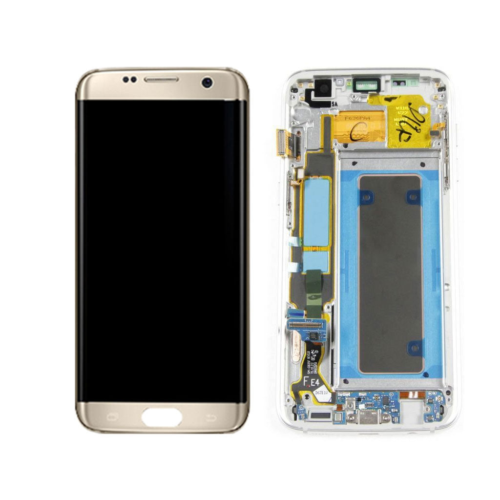 Galaxy S7 Edge Gold Display