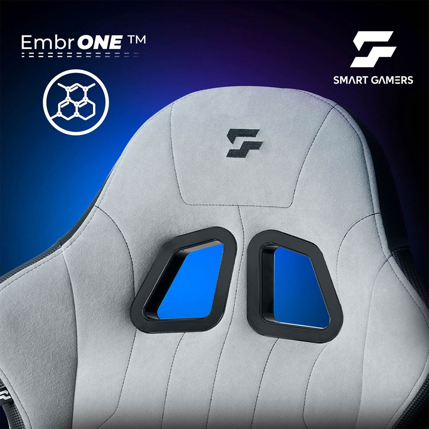 Gaming Chair with Footrest, Reclining Backrest, Adjustable Height