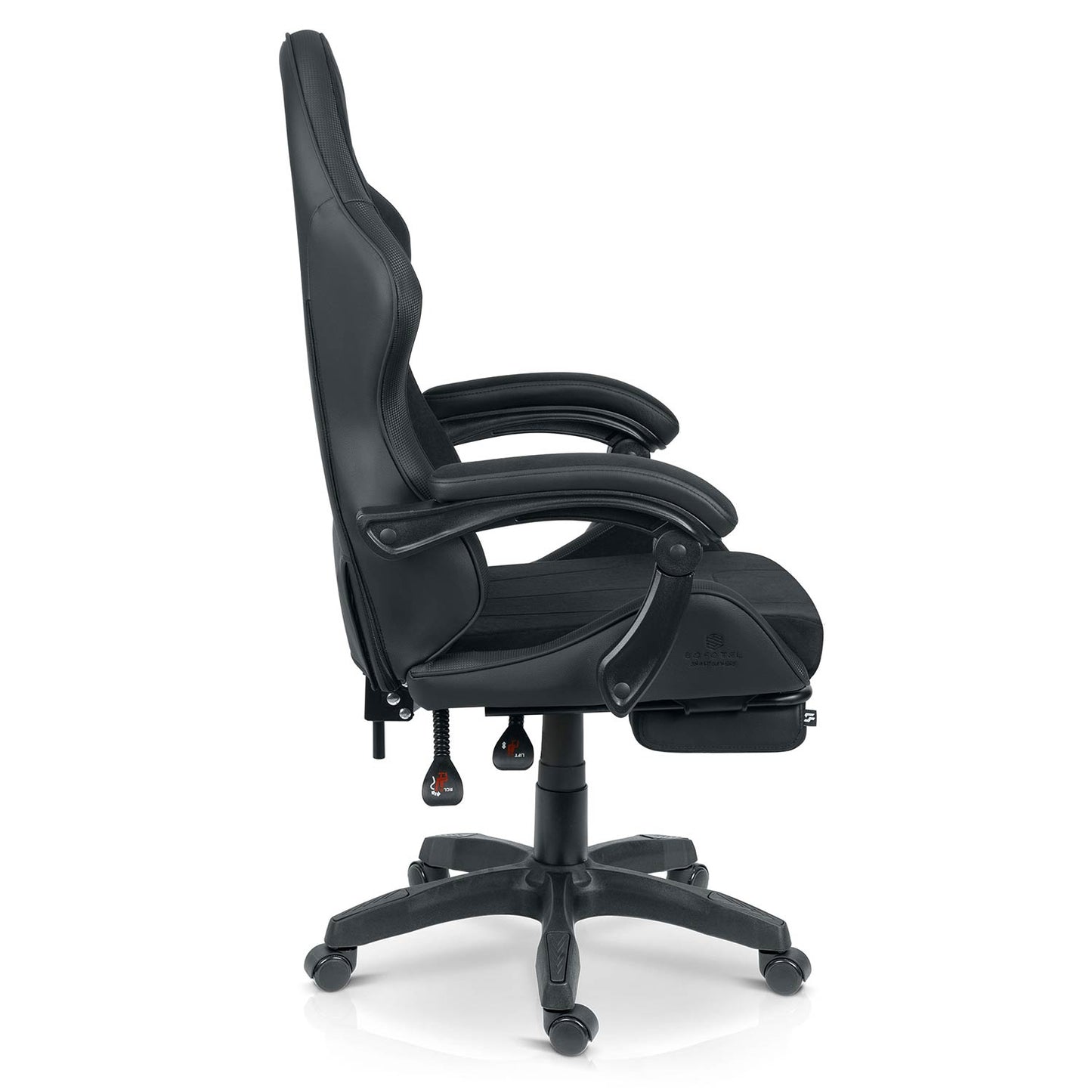 Gaming Chair with Footrest and Recline Function, Ergonomic Design
