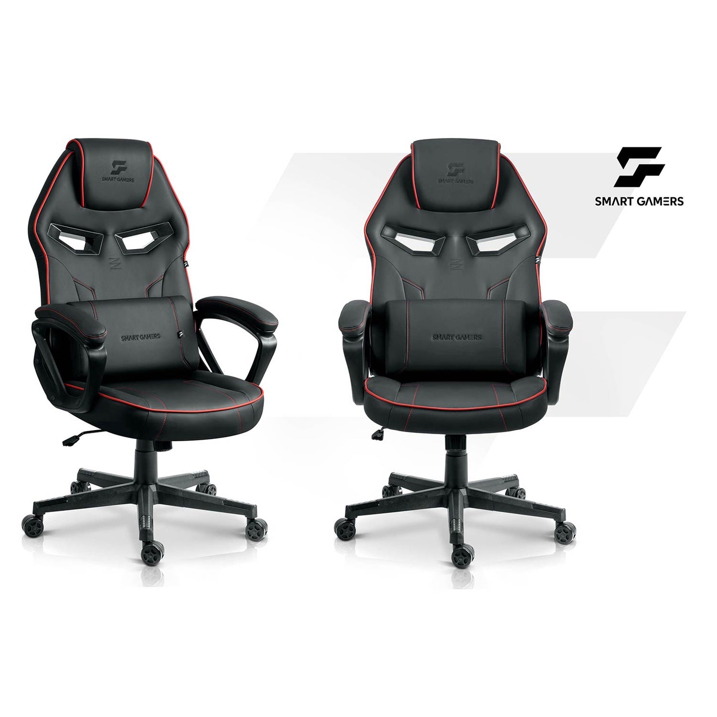 Gaming Chair with Lumbar Support, Adjustable Height, 360 Rotation