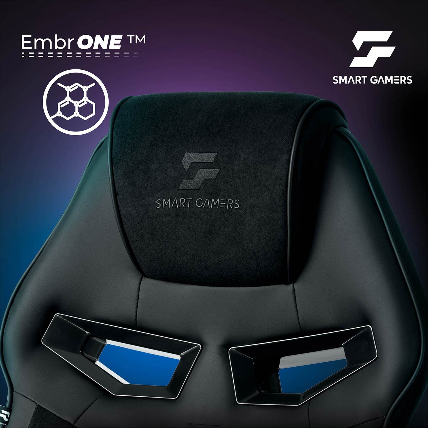 Gaming Chair with Lumbar Support, Adjustable Height, 360 Rotation