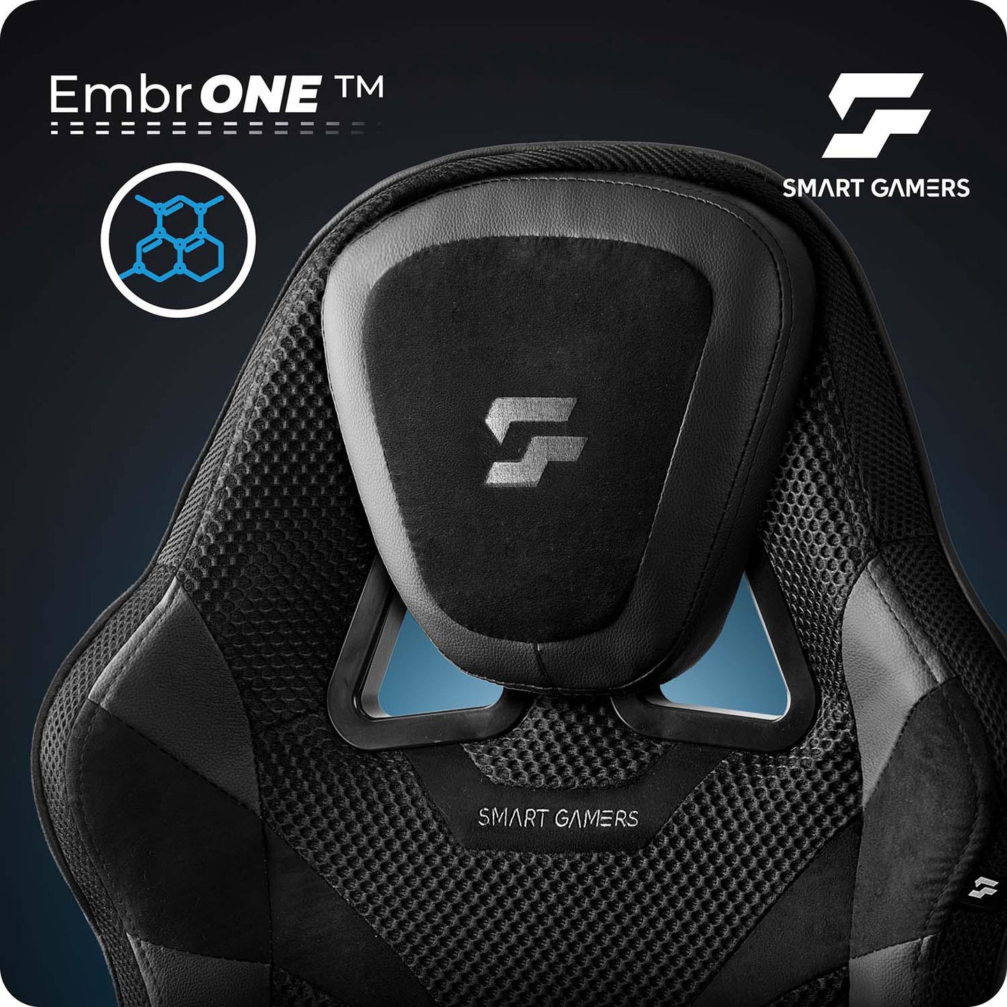 Gaming Chair with Reclining Backrest and Footrest