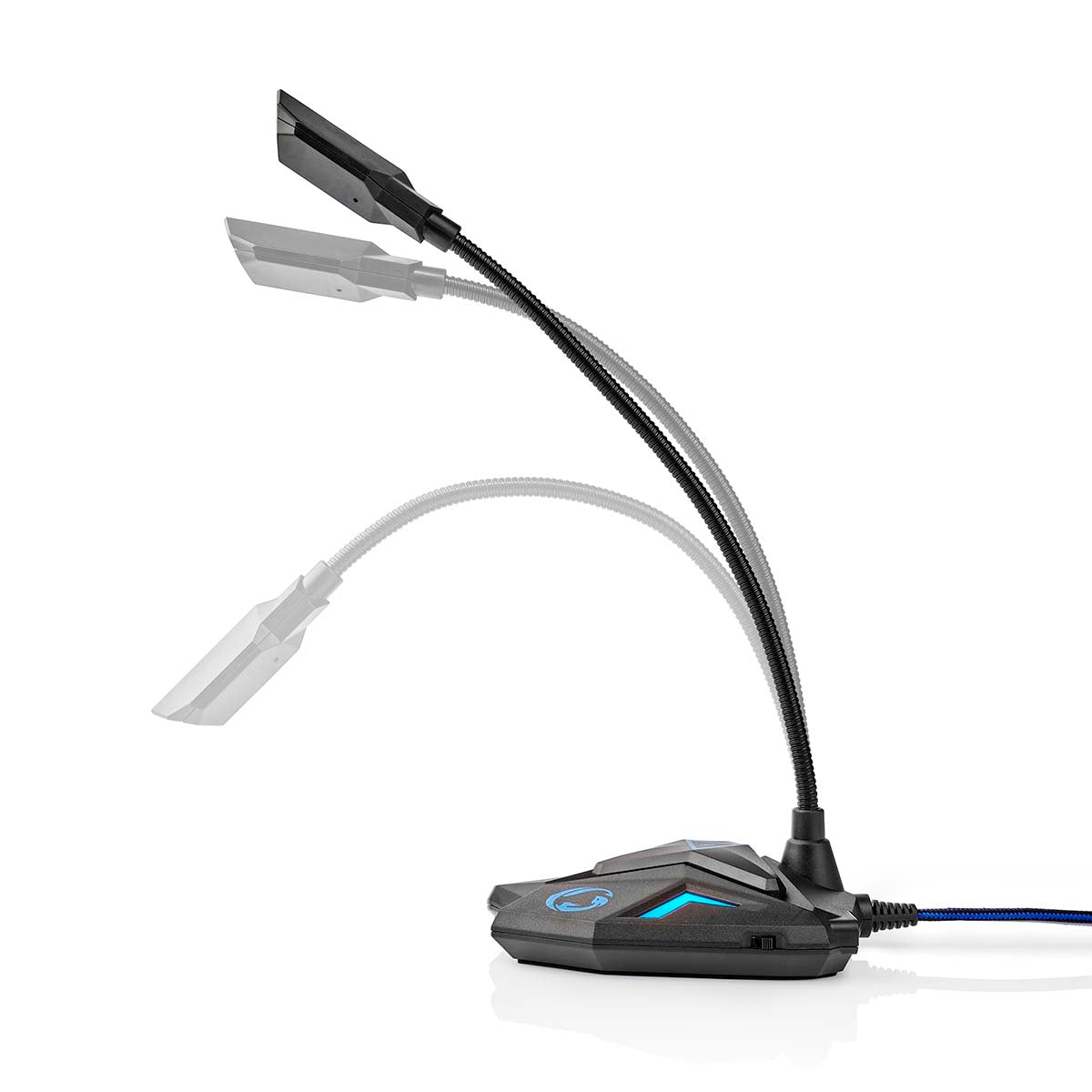 Gaming Microphone | Used for: Computer / Desktop | USB | Connection output: 1x 3.5 mm audio output | On / off button | Headphone jack