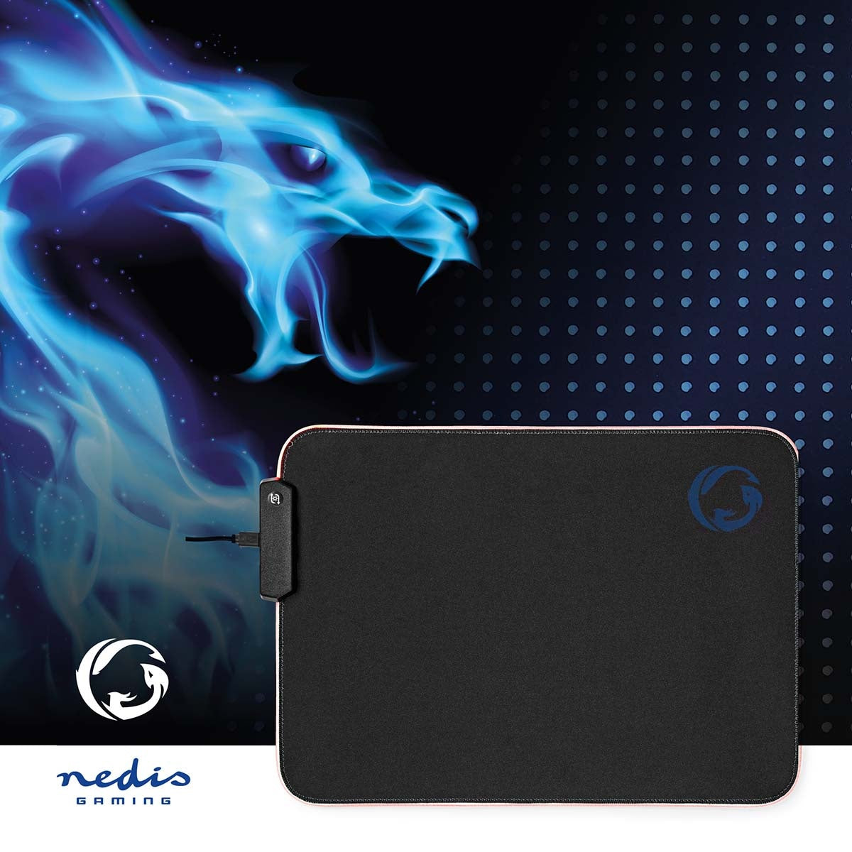 Gaming mouse pad | Rubber / Microfiber | Black
