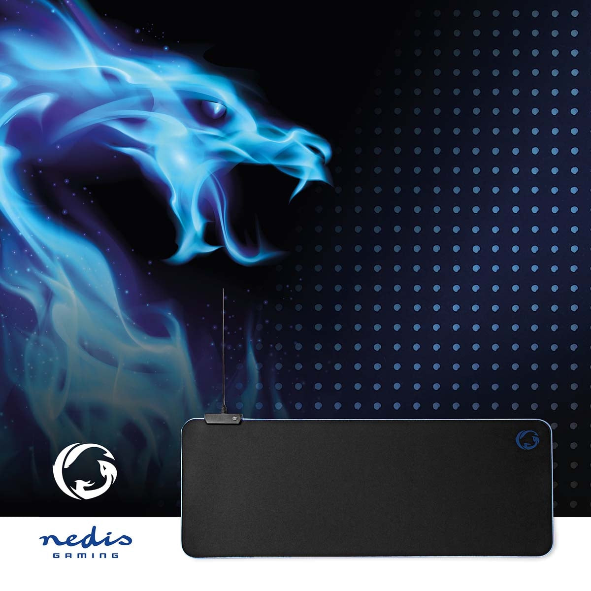 Gaming mouse pad | Rubber / Microfiber | Black