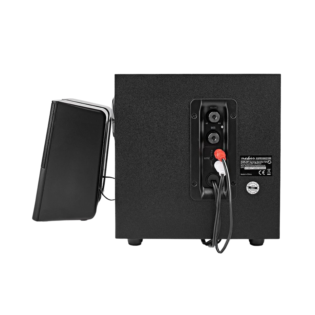 Gaming speakers | Speaker channels: 2.1 | USB Power | 3.5 mm Male | 30 W| Without Lighting | Volume control