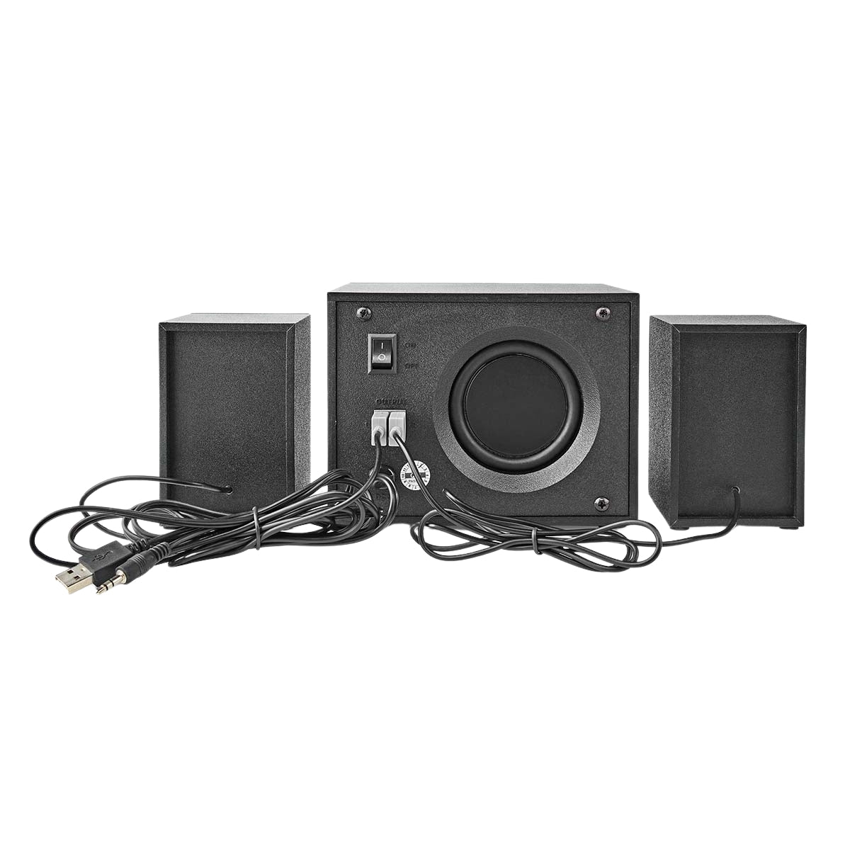 Gaming speakers | Speaker channels: 2.1 | USB Power | 3.5 mm Male | 33 W| LEDs | Volume control