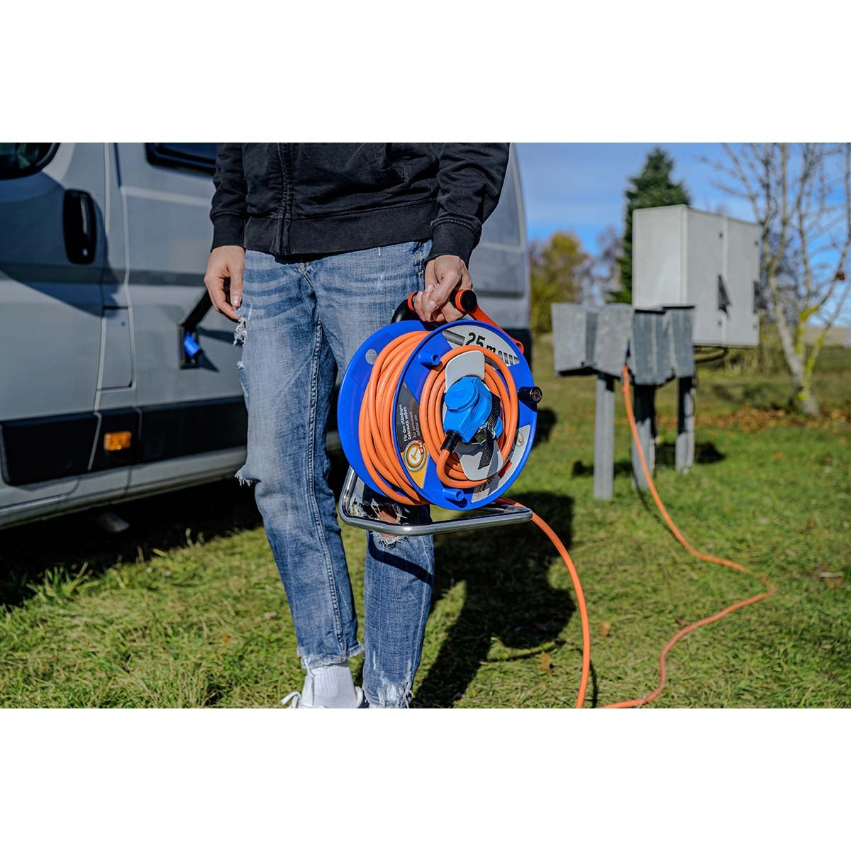 Garant G CEE 3 IP44 Kabelhaspel voor camping en maritieme doeleinden 25m H07RN-F 3G2,5