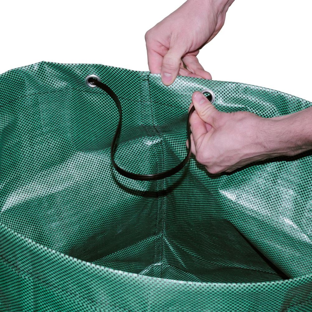 Garden Bag: Lightweight, durable, comfortable handles for leaves & grass