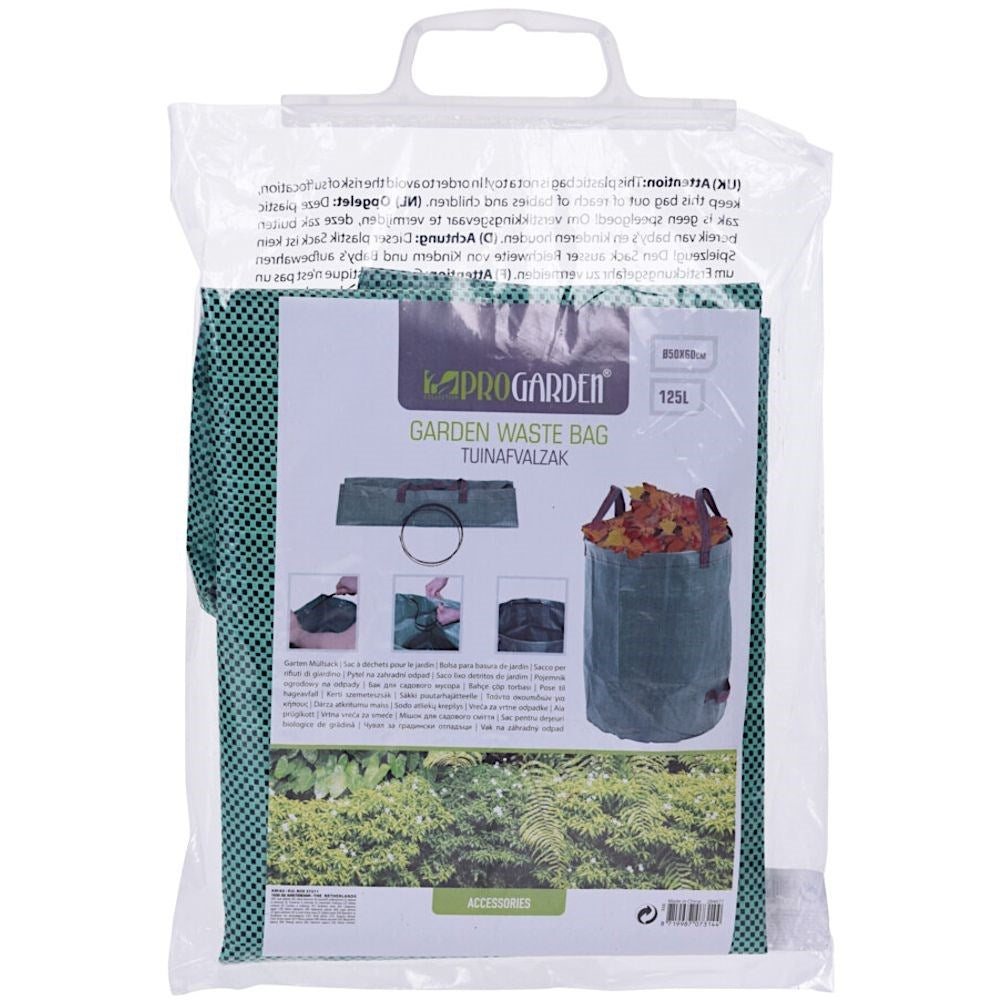 Garden Bag: Lightweight, durable, comfortable handles for leaves & grass