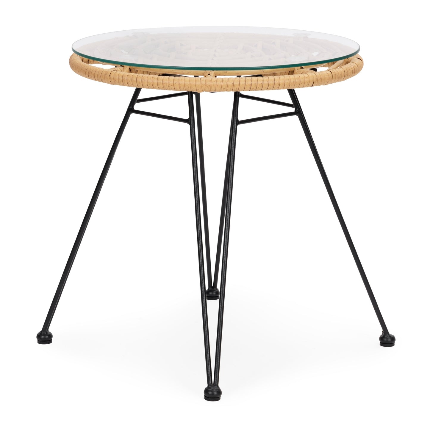 Garden Furniture Set with Rattan-Like Finish – Chairs, Table + Cushions MultiGarden