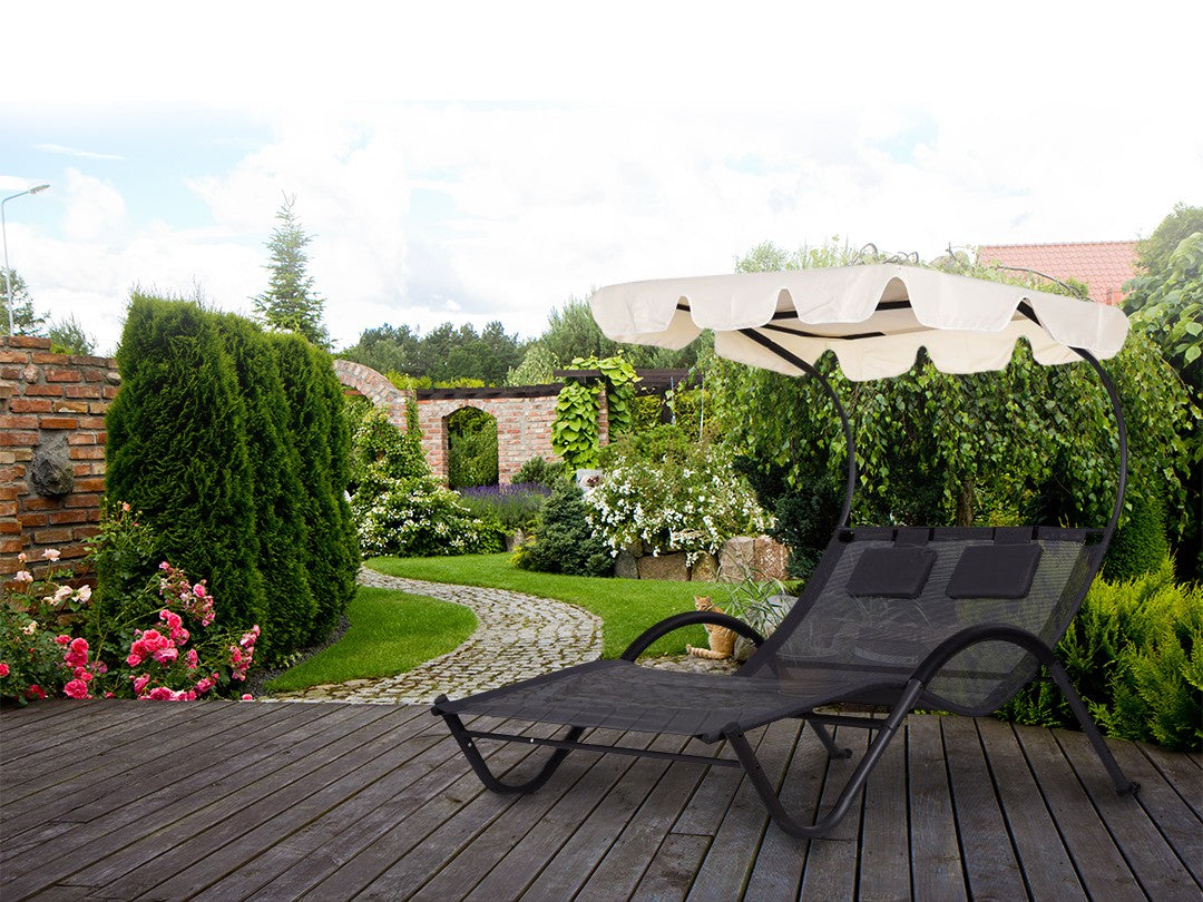 Garden Lounger with Canopy – Swing Hammock MultiGarden