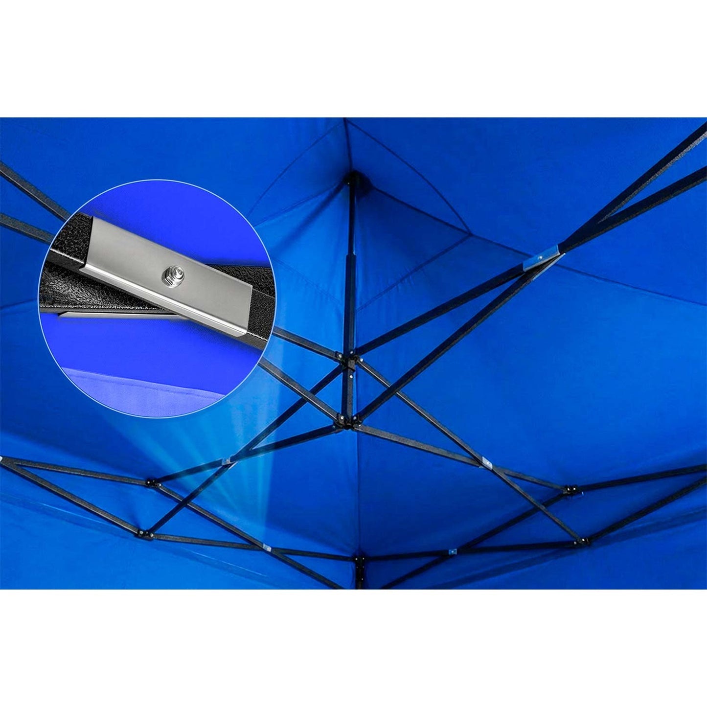 Garden Pavilion 3x3m Blue with 3 Walls, Waterproof