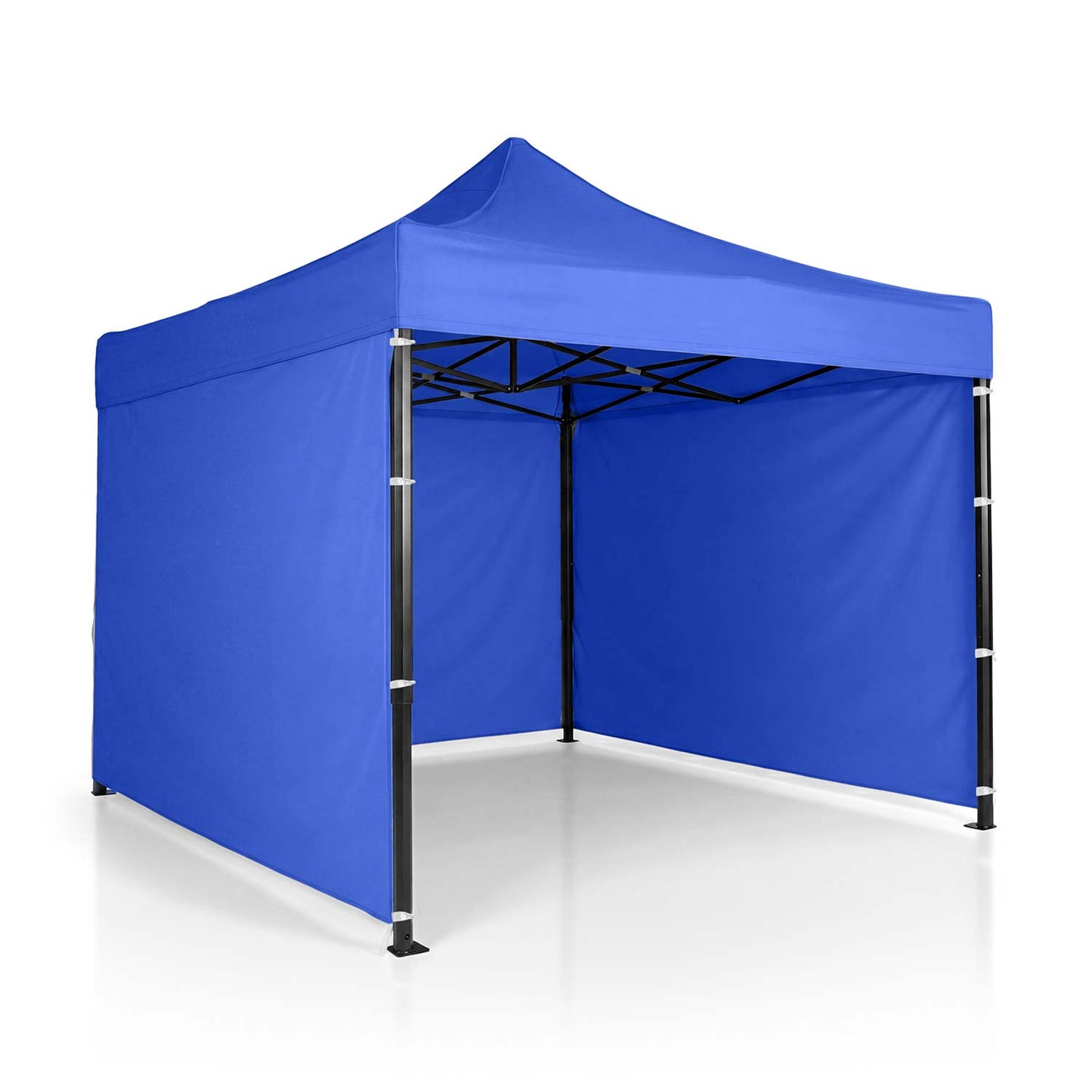 Garden Pavilion 3x3m Blue with 3 Walls, Waterproof