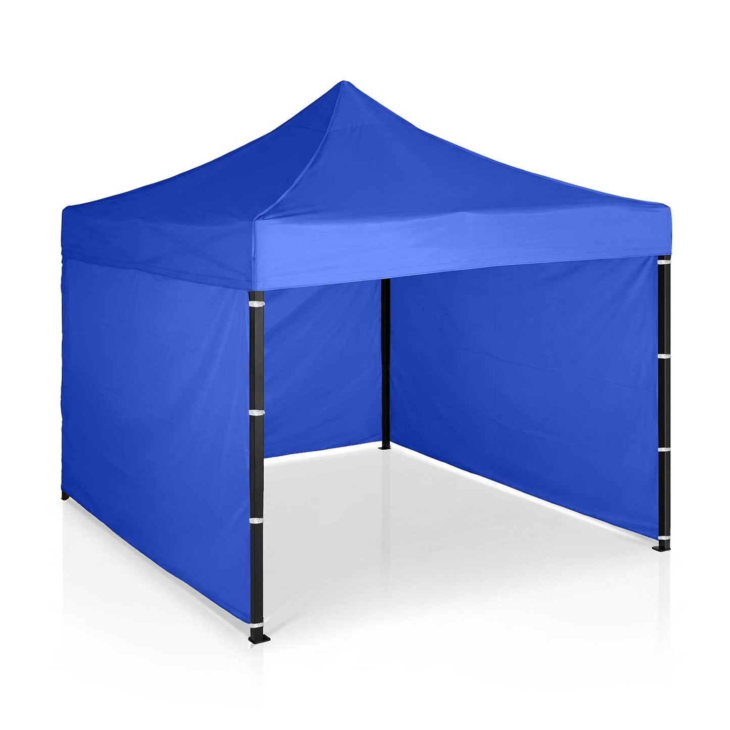 Garden Pavilion 3x3m Blue with 3 Walls, Waterproof