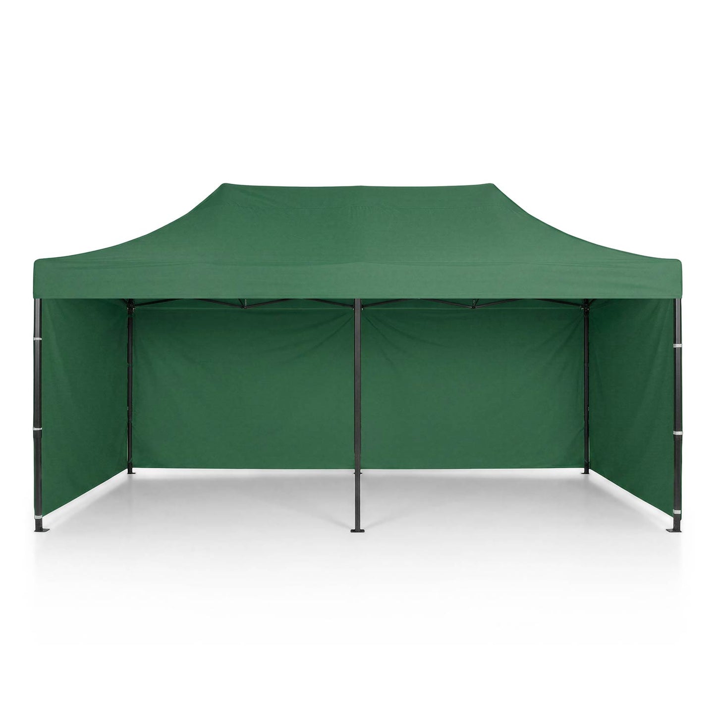 Garden Pavilion 3x6m Green with 3 Walls, Waterproof