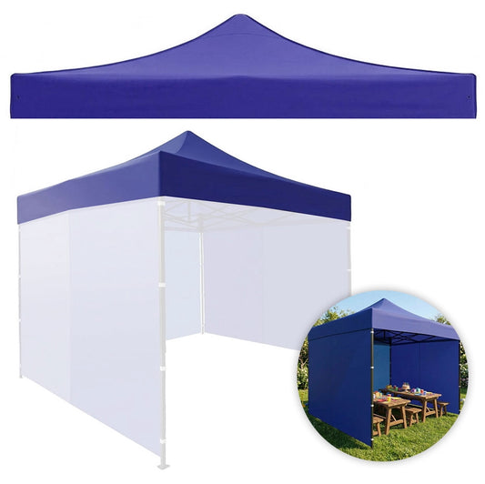 Garden Pavilion Roof Cover 3x3m, 420D PVC, Blue