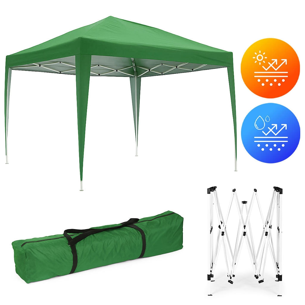 Garden Pavilion Tent 3x3 m Pop-Up Canopy for Garden or Terrace MultiGarden
