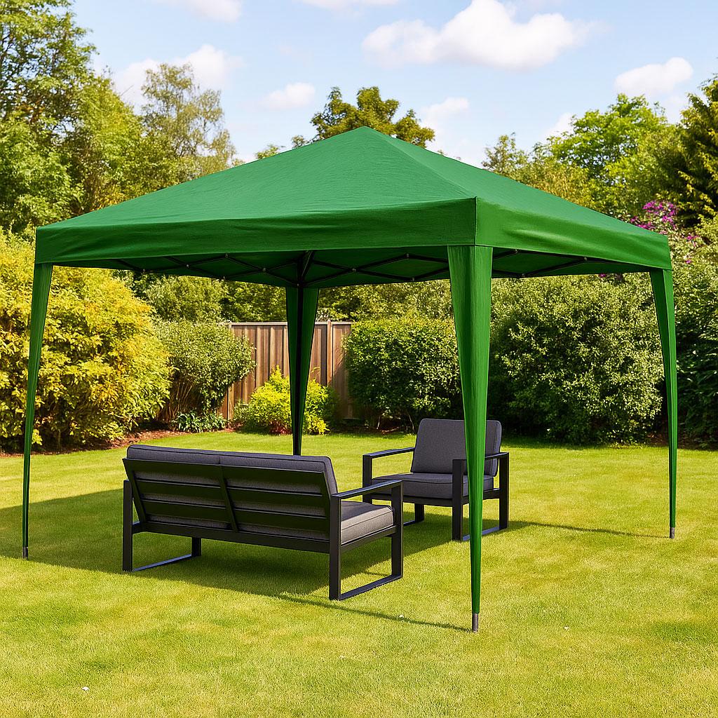 Garden Pavilion Tent 3x3 m Pop-Up Canopy for Garden or Terrace MultiGarden