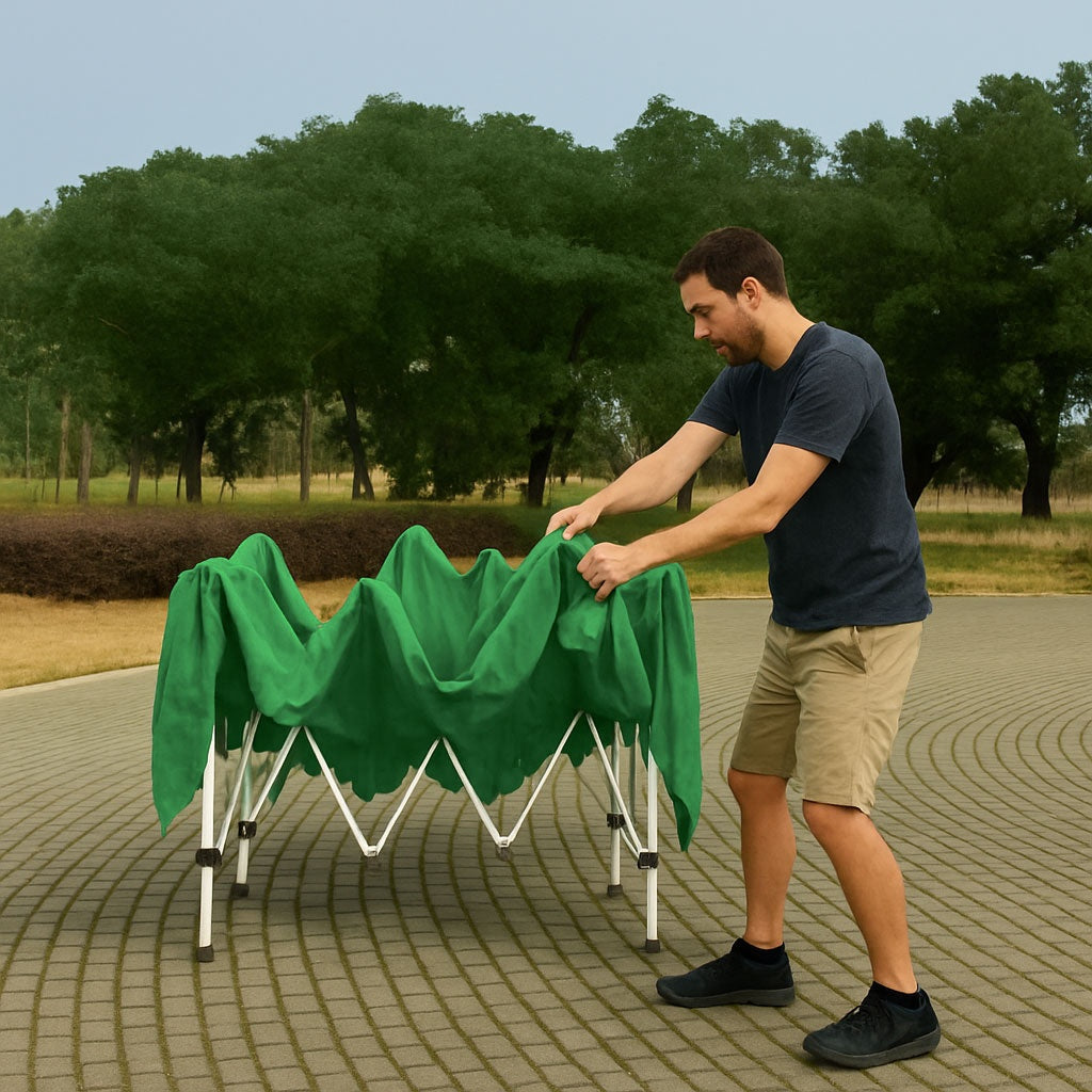 Garden Pavilion Tent 3x3 m Pop-Up Canopy for Garden or Terrace MultiGarden