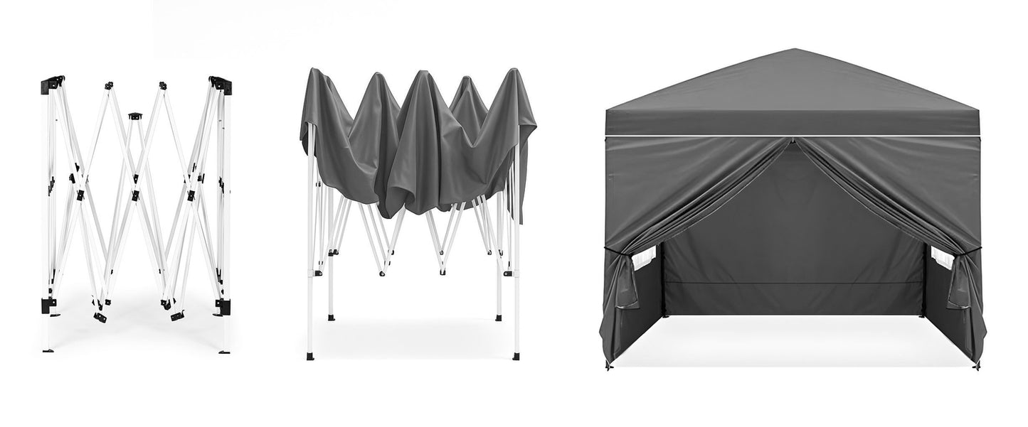 Garden Pavilion Tent 3x3 m Pop-Up with 4 Sidewalls MultiGarden