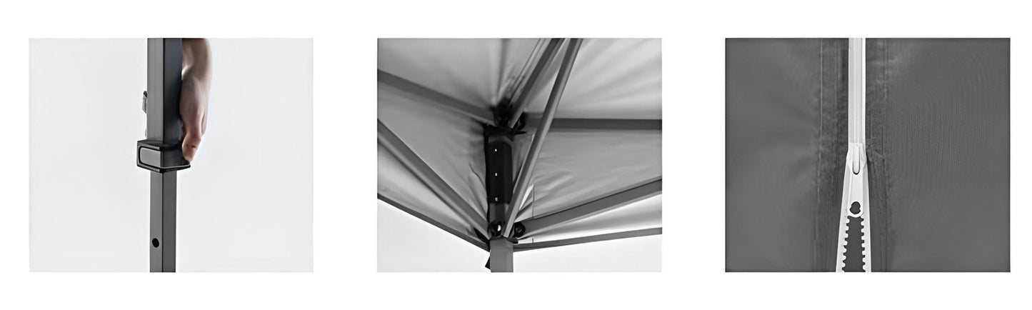 Garden Pavilion Tent 3x3 m Pop-Up with 4 Sidewalls MultiGarden