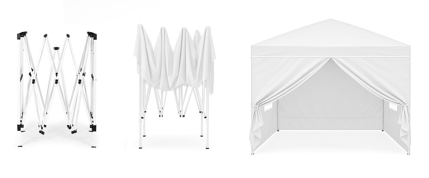 Garden Pavilion Tent 3x3 m Pop-Up with 4 Sidewalls MultiGarden