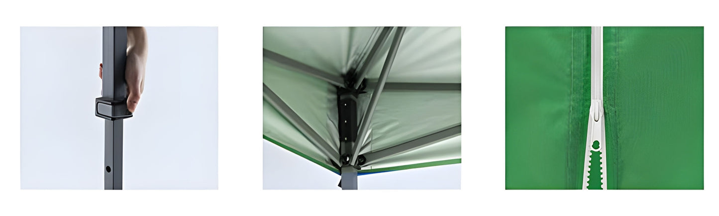 Garden Pavilion Tent 3x3 m Pop-Up with 4 Sidewalls MultiGarden