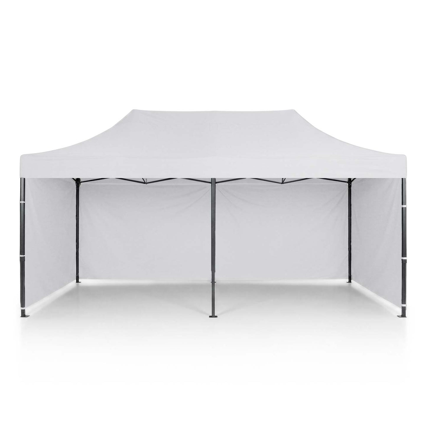 Garden Pavilion Tent 3x6m, White, 3 Walls, Waterproof
