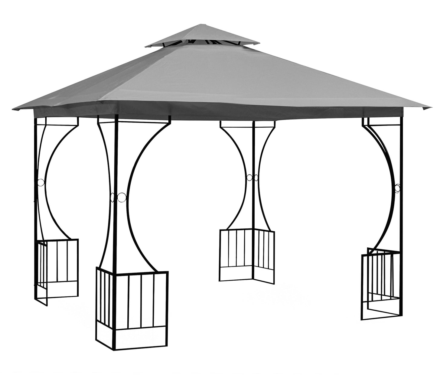 Garden Pavilion Tent Gazebo 3x3 m with 4 Sidewalls MultiGarden