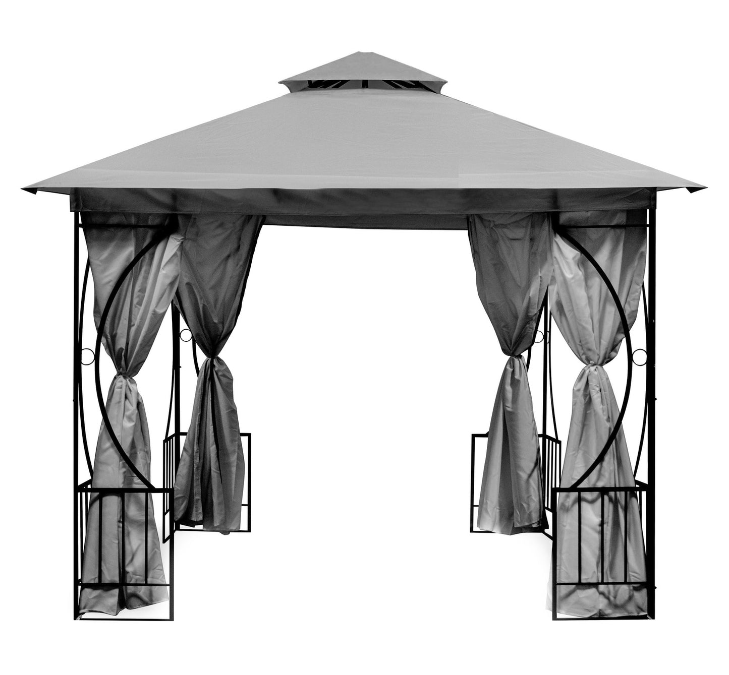 Garden Pavilion Tent Gazebo 3x3 m with 4 Sidewalls MultiGarden