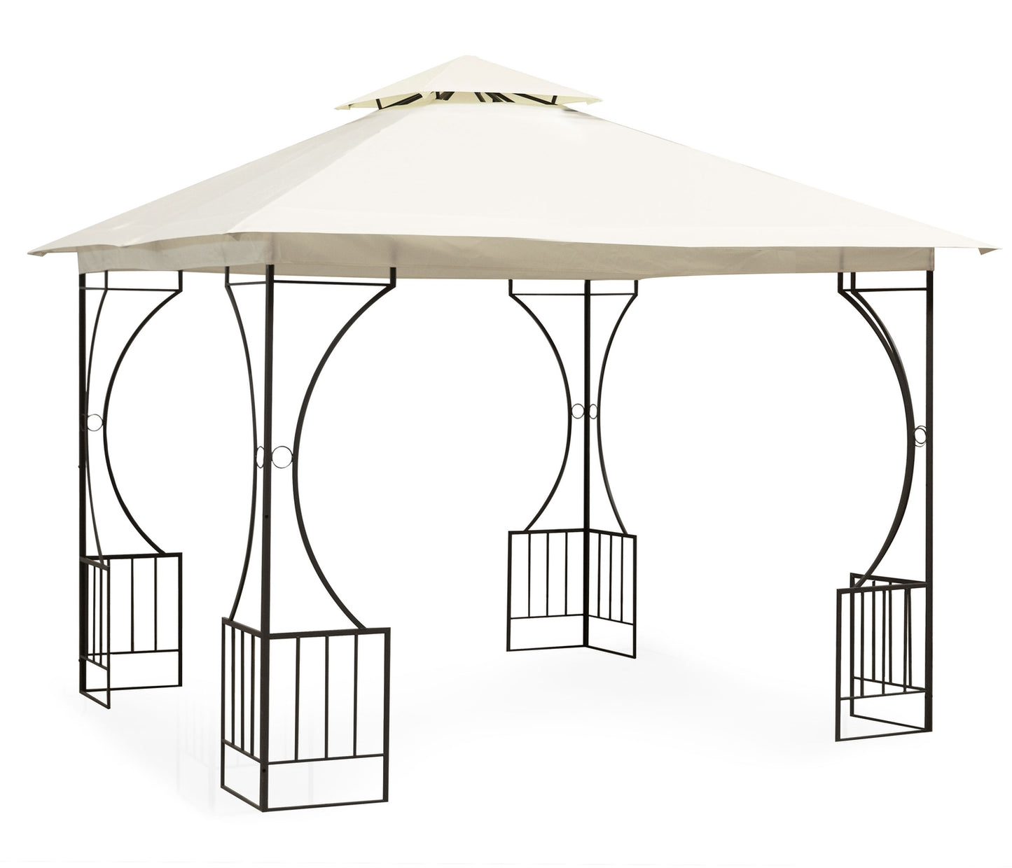 Garden Pavilion Tent Gazebo 3x3 m with 4 Walls MultiGarden