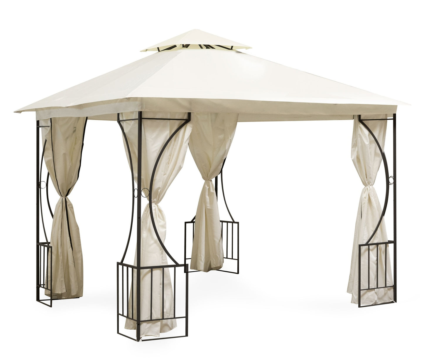 Garden Pavilion Tent Gazebo 3x3 m with 4 Walls MultiGarden