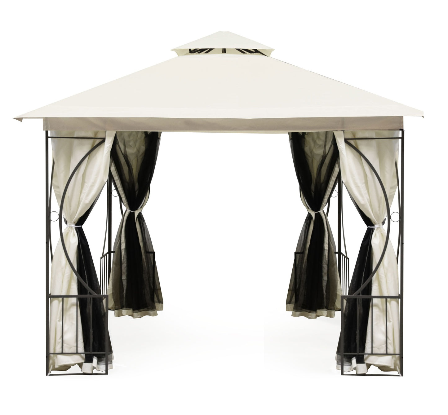 Garden Pavilion Tent Gazebo 3x3 m with Walls and Mosquito Net 2-in-1 MultiGarden