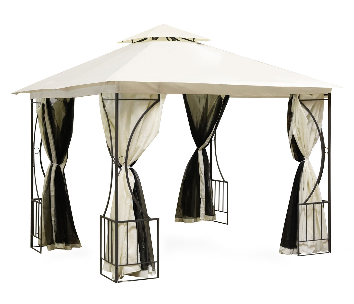 Garden Pavilion Tent Gazebo 3x3 m with Walls and Mosquito Net 2-in-1 MultiGarden