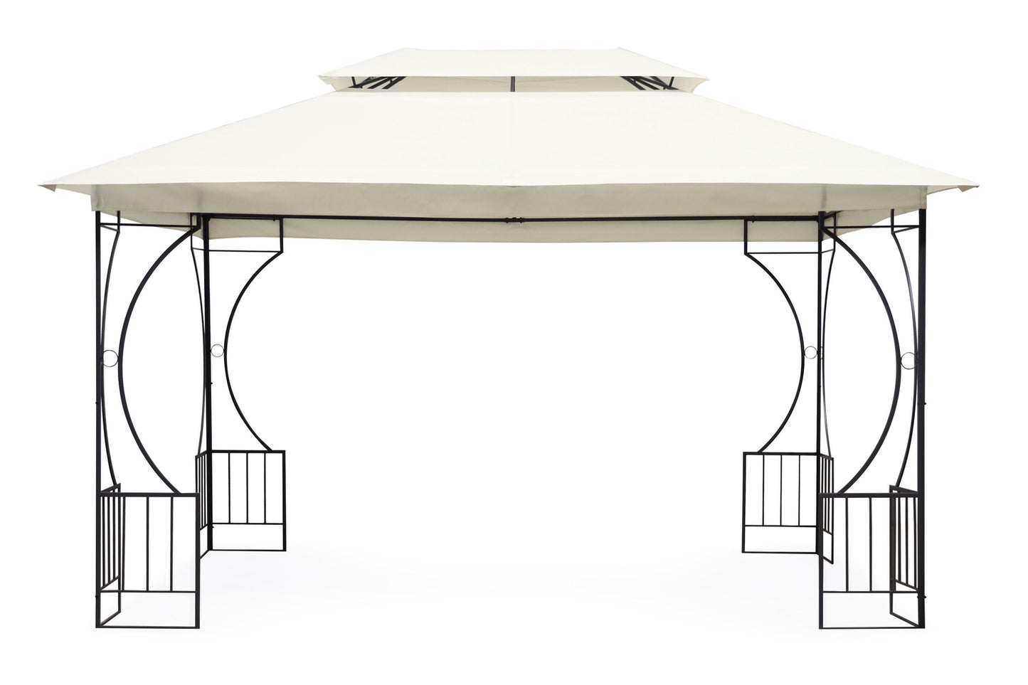 Garden Pavilion Tent Gazebo 3x4 m with Sidewalls Beige MultiGarden