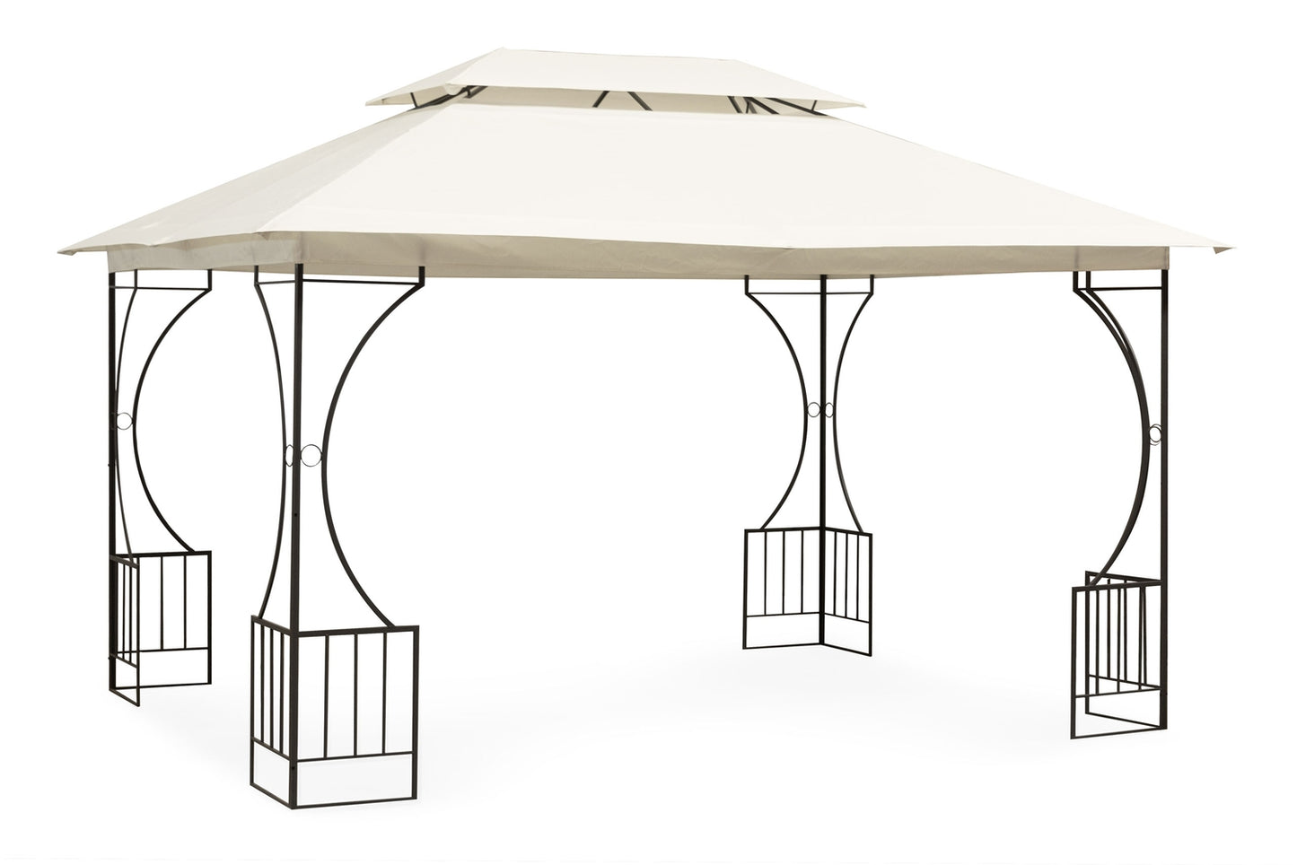 Garden Pavilion Tent Gazebo 3x4 m with Sidewalls Beige MultiGarden