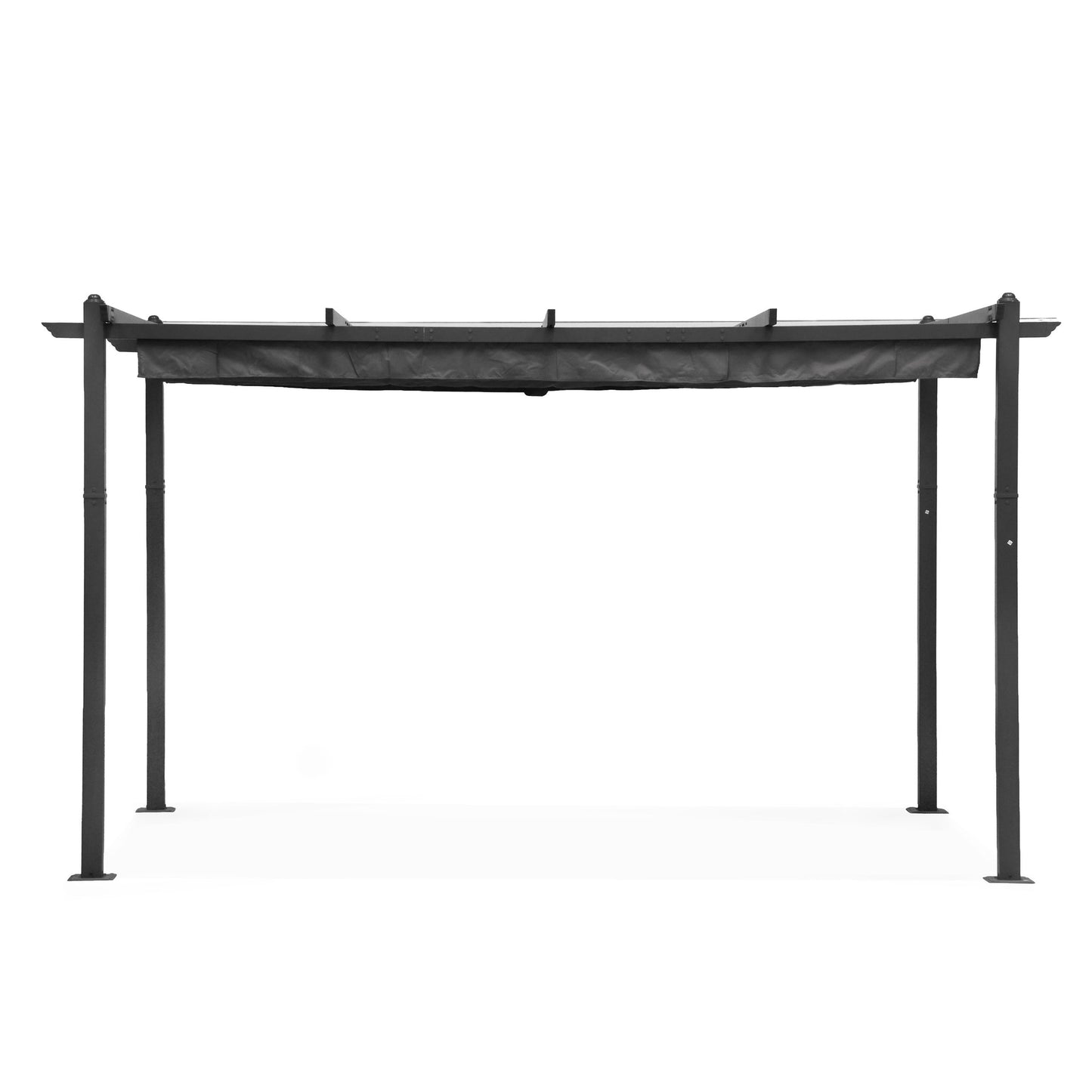 Garden Pergola 3x4m, Steel Frame, Grey Canopy