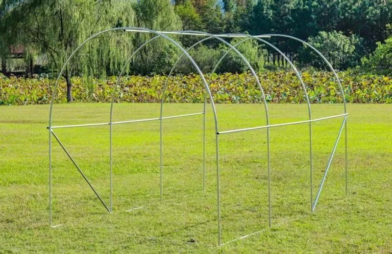 Garden Polytunnel 3x2x2m, Metal Frame, UV-Resistant Cover