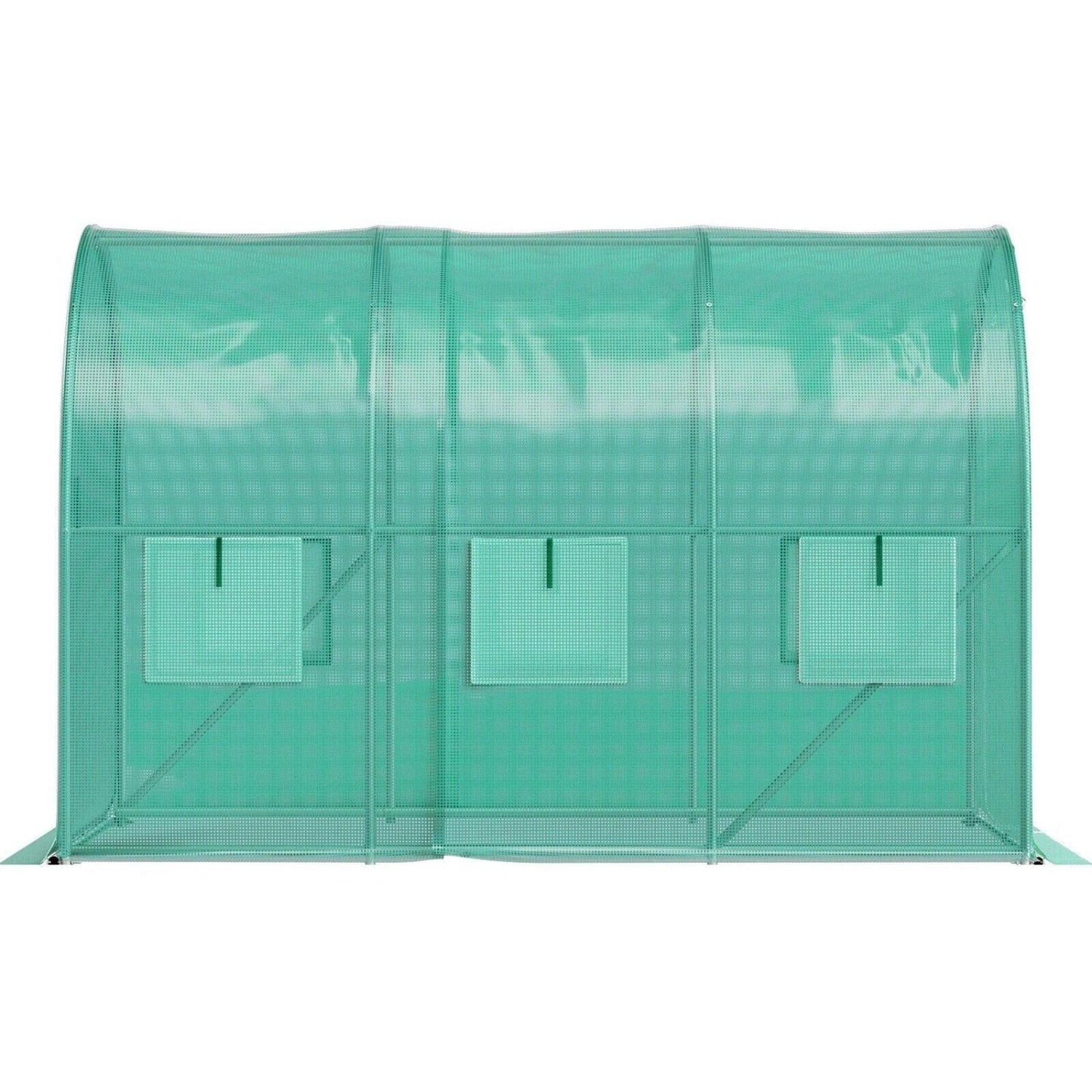 Garden Polytunnel 3x2x2m, Metal Frame, UV-Resistant Cover