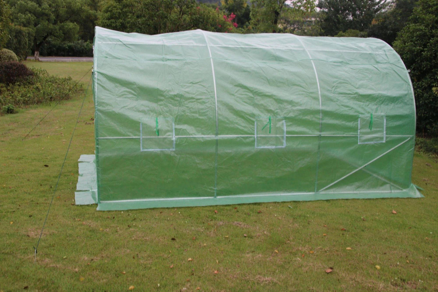 Garden Polytunnel Greenhouse, 10 m², Metal Frame, UV Cover