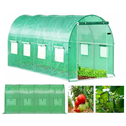 Garden Polytunnel Greenhouse 18m² with UV Cover